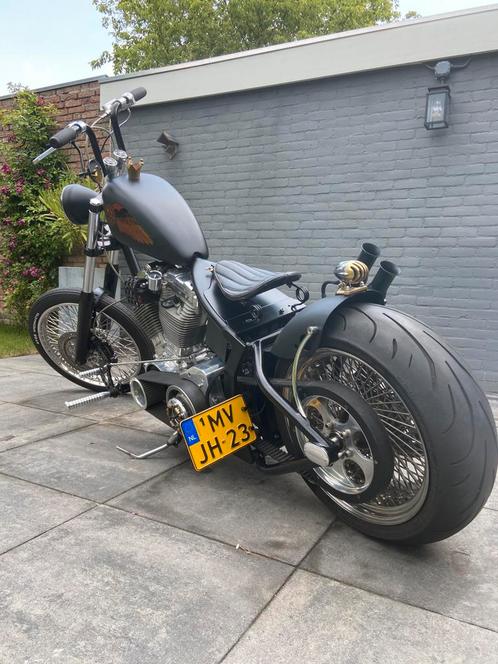 Harley Davidson chopper op eigenbouw kenteken, Motoren, Motoren | Harley-Davidson, Particulier, Chopper, 2 cilinders, Ophalen of Verzenden