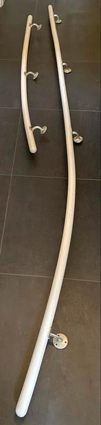 Houten trapleuning evt. met haken, Huis en Inrichting, Ophalen, 200 cm of meer, Overige typen, Zo goed als nieuw