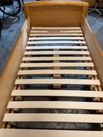 Senioren bed eenpersoons elektrisch verstelbaar, Ophalen, 90 cm, Beige, 200 cm