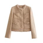 Nieuwe Goudkleurige Jas Met Lovertjes maat L streetwear, Ophalen of Verzenden, Nieuw, Maat 38/40 (M)