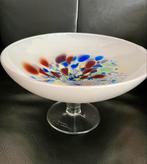 Richards Art Collection Glazen schaal op voet - glaskunst, Schaal, Rond, Ophalen of Verzenden, Glas