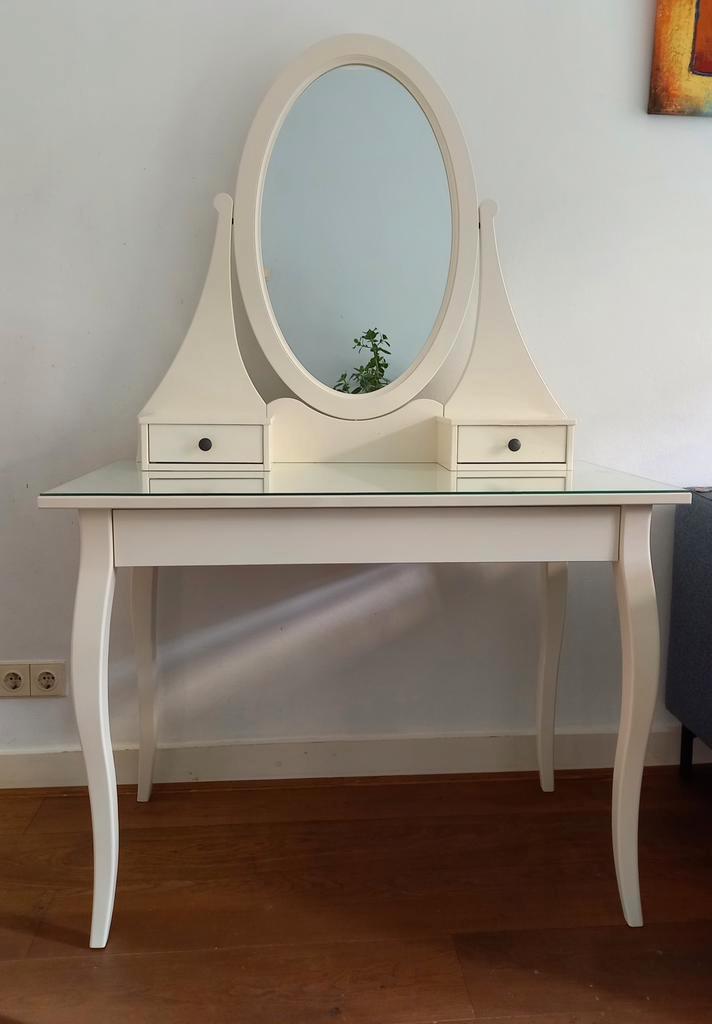 Kaptafel van IKEA Hemnes wit, Huis en Inrichting, Tafels | Sidetables, Gebruikt, 25 tot 50 cm, 100 tot 150 cm, Rechthoekig, Ophalen