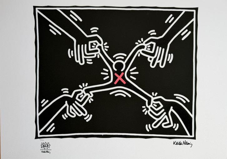 Keith Haring (1958–1990) litho 52/150,70x50 cm, Antiek en Kunst, Kunst | Litho's en Zeefdrukken, Verzenden