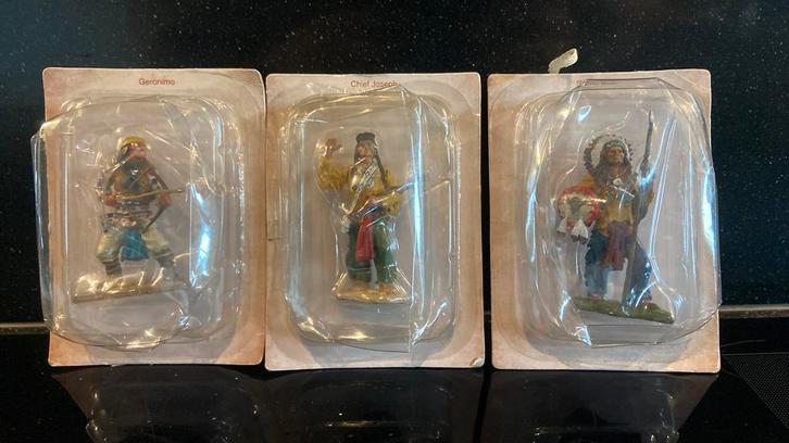 Tinnen/Metalen indianen, Verzamelen, Poppetjes en Figuurtjes, Zo goed als nieuw, Ophalen of Verzenden