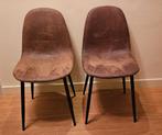 Kuipstoelen suède, Ophalen, Twee, Bruin, Zo goed als nieuw