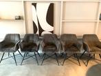 5x Tolbert Eetkamerstoelen van Woonexpress - Clay Velvet, Ophalen, Overige materialen, Gebruikt, Grijs