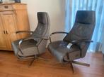 Humberto Relaxstoel - Prominent - Antraciet Leer, Ophalen, Gebruikt, Leer, 75 tot 100 cm
