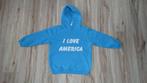 Blauwe hoodie sweater van B&C Collection maat 128, Kinderen en Baby's, Kinderkleding | Maat 128, Meisje, Trui of Vest, Ophalen of Verzenden