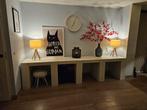 Wit gelakt dressoir, steigerhout., Huis en Inrichting, Ophalen, 25 tot 50 cm