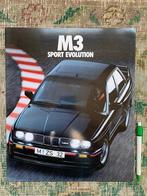 Groot formaat brochure BMW M3 Sport Evolution E30 1989, Boeken, Ophalen of Verzenden, Zo goed als nieuw, BMW, BMW