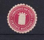 C94) oud vignet Commissaris van Politie Gemeente Maastricht, Postzegels en Munten, Postzegels | Nederland, Ophalen of Verzenden