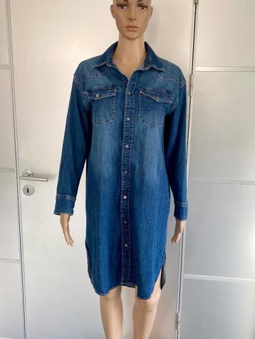J178 Only maat XS/S/M= 34/36/38 oversized blouse-jurk jeans beschikbaar voor biedingen