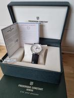 Frederique constant classic quarts horloge, Leer, Staal, Polshorloge, Zo goed als nieuw