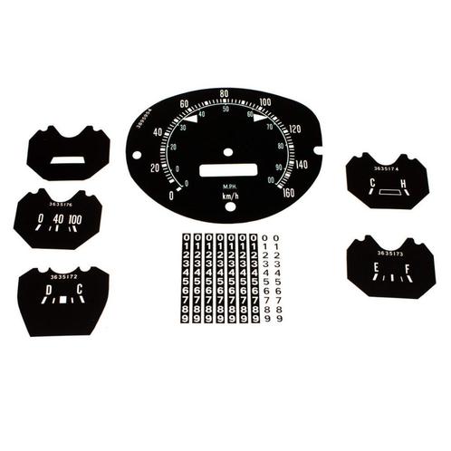 Te koop Klokkenhuis aanduiding set (160 km/u-mph) dodge w200, Auto diversen, Overige Auto diversen, Ophalen of Verzenden