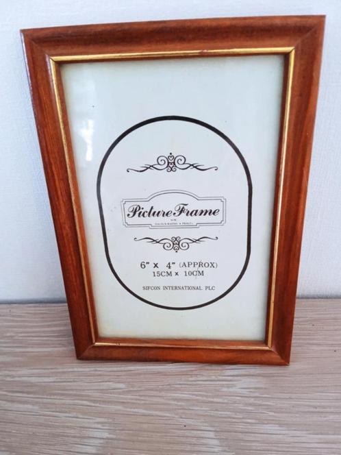 vintage houten fotolijst, Huis en Inrichting, Woonaccessoires | Lijsten, Zo goed als nieuw, Minder dan 50 cm, Minder dan 50 cm