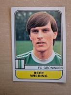 Panini Voetbal 82 Bert Wiebing FC Groningen, Ophalen of Verzenden, Zo goed als nieuw, Overige binnenlandse clubs, Poster, Plaatje of Sticker