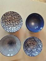 8 pasta- diepe borden blauw, Huis en Inrichting, Ophalen, Zo goed als nieuw, Bord(en), Overige stijlen