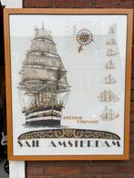 Amerigo Vespucci Kruissteekwerk Ingelijst, Ophalen of Verzenden