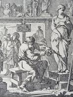 Jan Luyken prent: De Beeldhouwer, Antiek en Kunst, Kunst | Etsen en Gravures, Ophalen of Verzenden