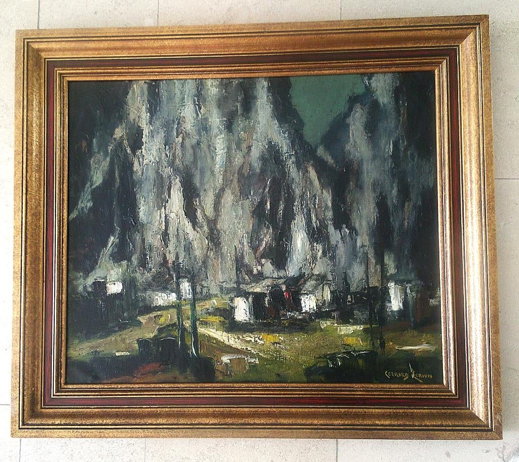 Steengroeve in België ca.1935 - Gerard van Lerven 1885-1966, Antiek en Kunst, Kunst | Schilderijen | Klassiek, Ophalen of Verzenden