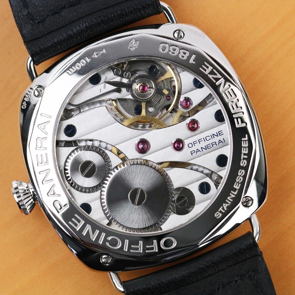 Panerai Radiomir Black Seal PAM183 45 (Zeer goed/ 2011), Overige merken, Leer, Staal, Polshorloge