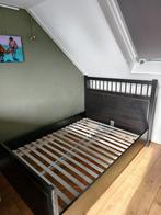 Ikea Hemnes bed 140 x 200, Ophalen, Gebruikt, Zwart, Tweepersoons