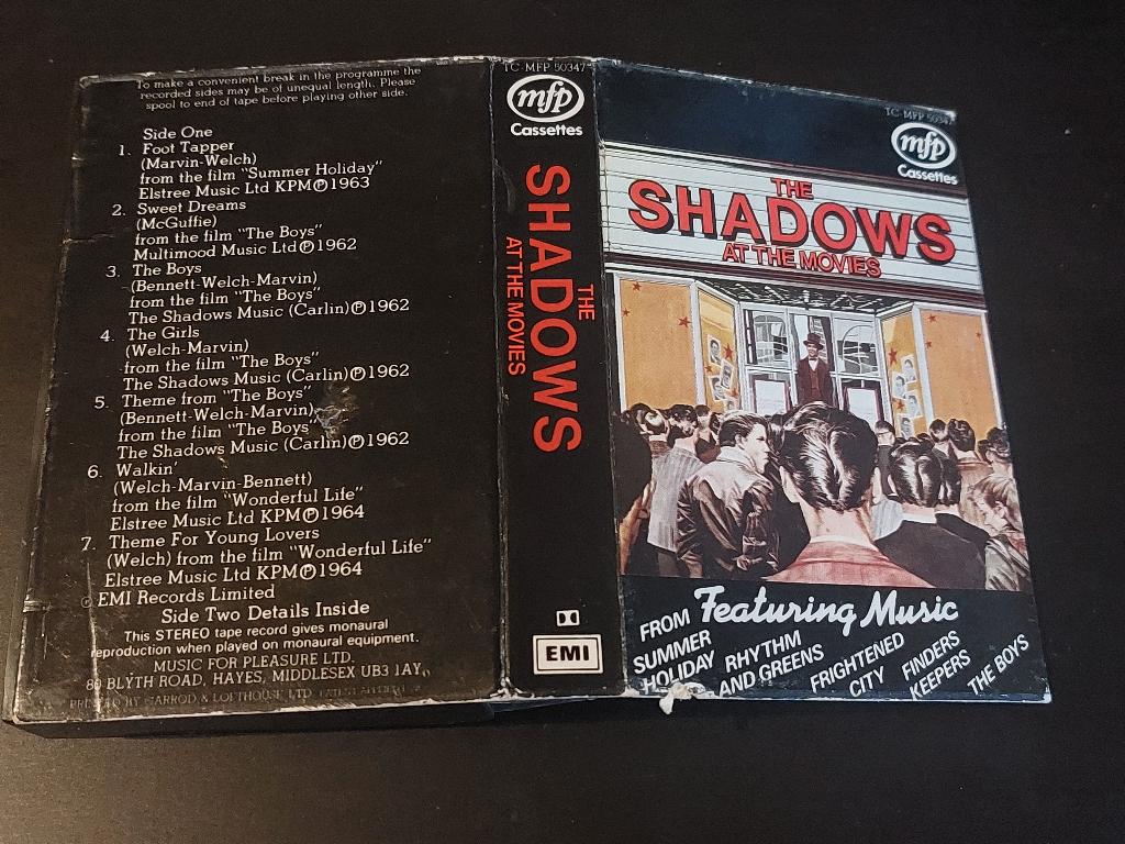 THE SHADOWS - AT THE MOVIES (MC), Cd's en Dvd's, Cassettebandjes, 1 bandje, Ophalen of Verzenden, Zo goed als nieuw, Origineel