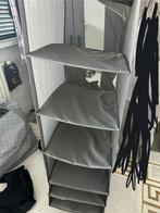 Grijze hangende kast organizer voor kleding, Ophalen of Verzenden, Gebruikt, Overige materialen, Volwassenen