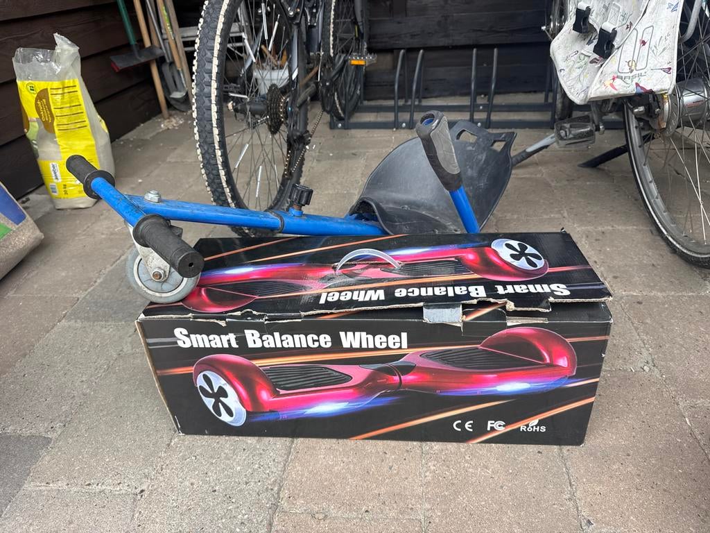 Hoverboard met Go-Kart Frame - Zo goed als nieuw, Ophalen, Zo goed als nieuw, Overige typen