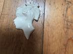 Porseleinen muurhanger ,hoofdje, Ophalen of Verzenden, Zo goed als nieuw