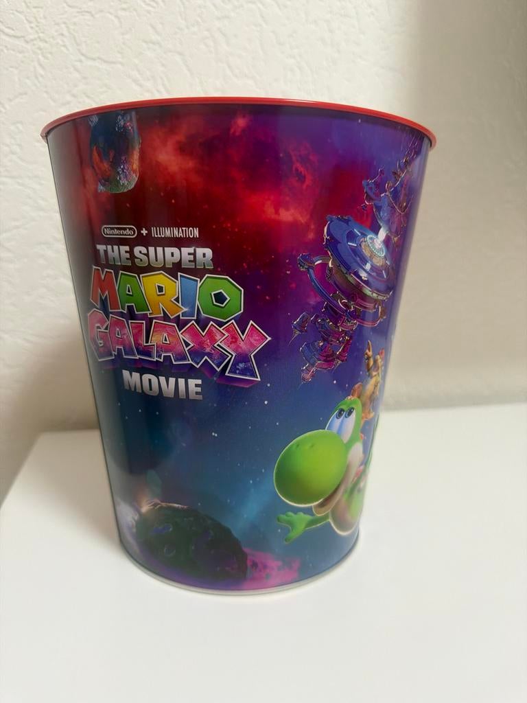 The Super Mario Galaxy Movie Popcorn Bak, Ophalen of Verzenden, Zo goed als nieuw, Jongen of Meisje
