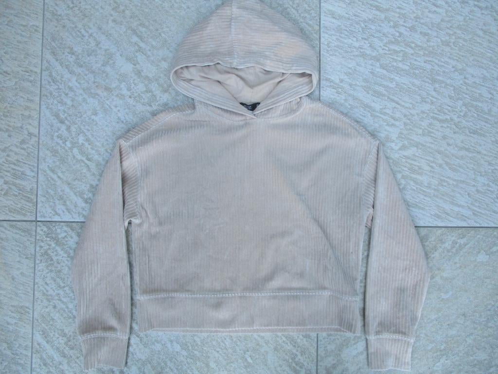 Distrikt Nørrebro trui beige maat XS capuchontruitje ribstof, Distrikt Nørrebro, Beige, Ophalen of Verzenden, Zo goed als nieuw