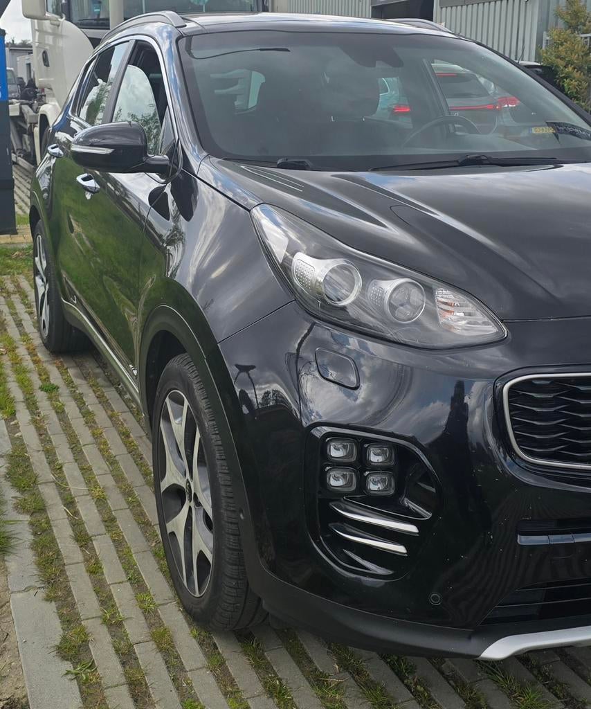 Te koop Kia Sportage GTline 4x4 automaat 2017, Automaat, Zwart, 95 pk, Zwart