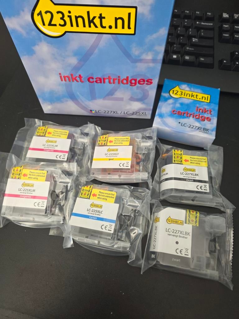 123inkt huismerk cartridges Brother LC-227XL / LC-225XL, Ophalen of Verzenden, Nieuw