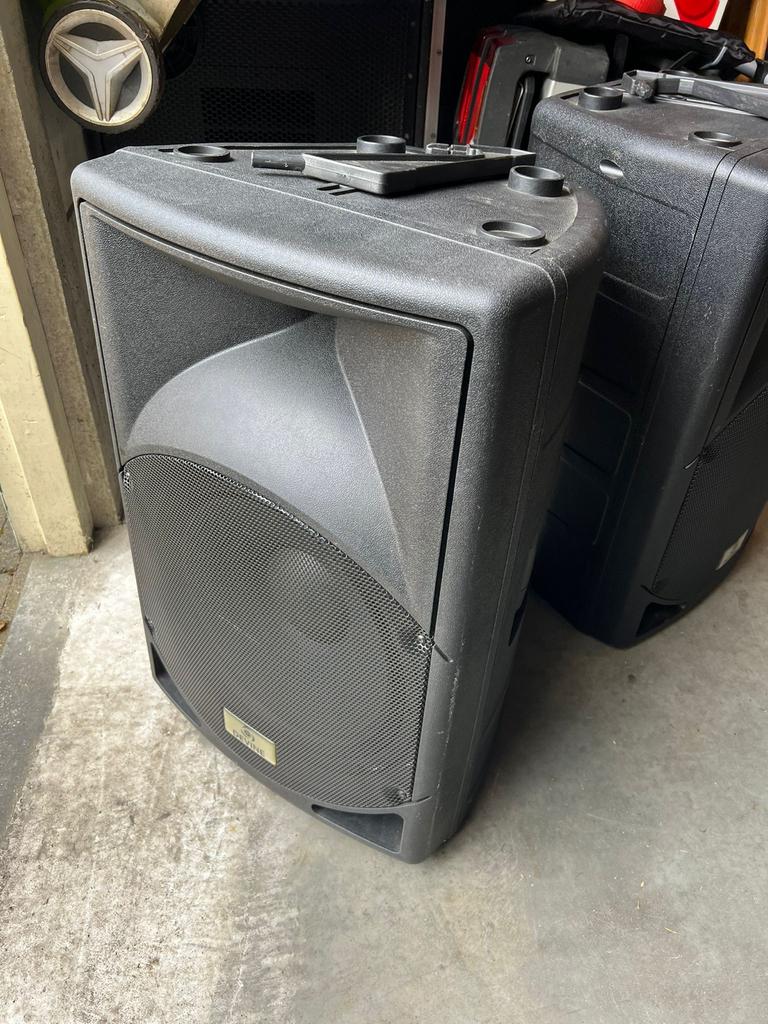 Devine Artis 15 Passieve PA Speakers (Set van 2), Gebruikt, 120 watt of meer, Front, Rear of Stereo speakers, Ophalen