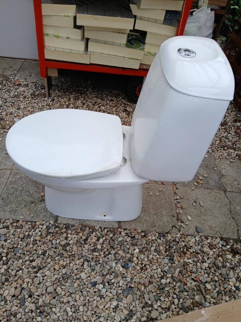 Witte Sphinx Toiletpot met Reservoir, Ophalen of Verzenden, Zo goed als nieuw, Toilet