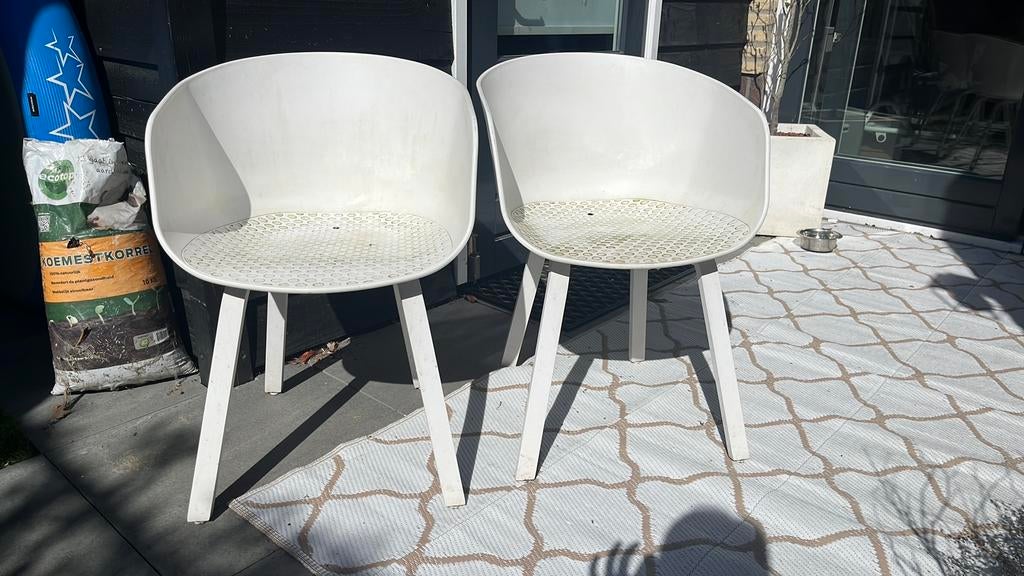 2 tuinstoel kuipjes, Ophalen of Verzenden, Zo goed als nieuw, Kunststof