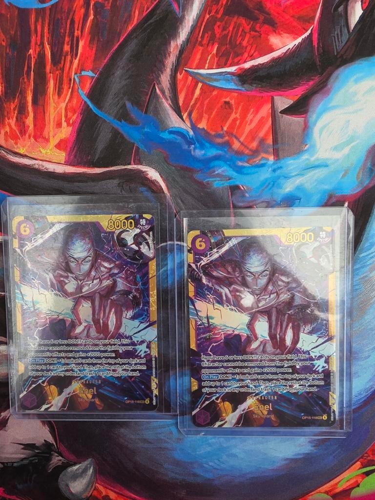 Enel OP05-118 SR - One Piece Card Game (2 stuks), Ophalen of Verzenden, Zo goed als nieuw, Losse kaart