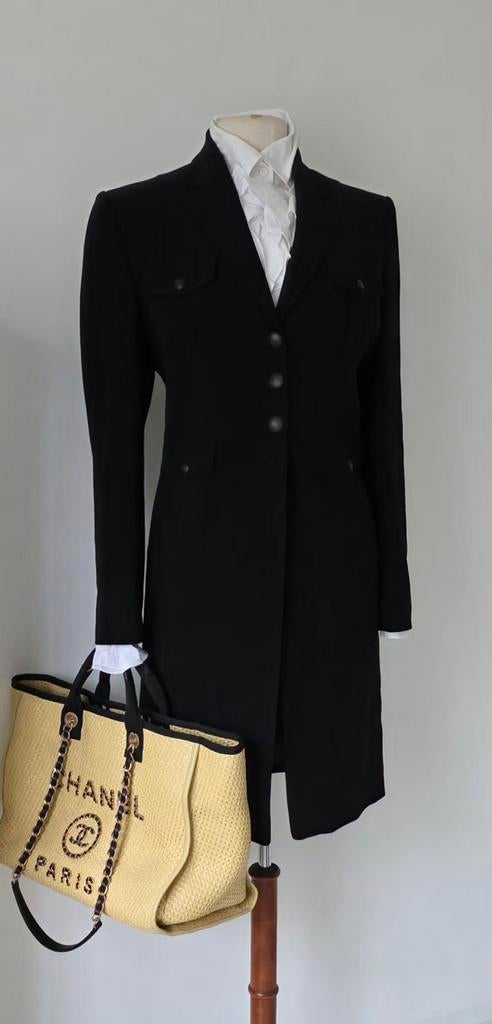 Pauw 5 lange blazer koetsiersjas 42/44, Kleding | Dames, Verzenden, Zwart, Pauw, Zo goed als nieuw