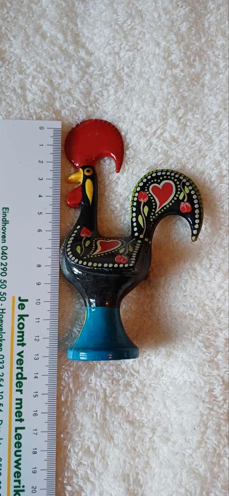 Handgemaakte Haan van Barcelos - 13 cm - Nieuwstaat, Verzamelen, Beelden en Beeldjes, Zo goed als nieuw, Dier, Ophalen of Verzenden
