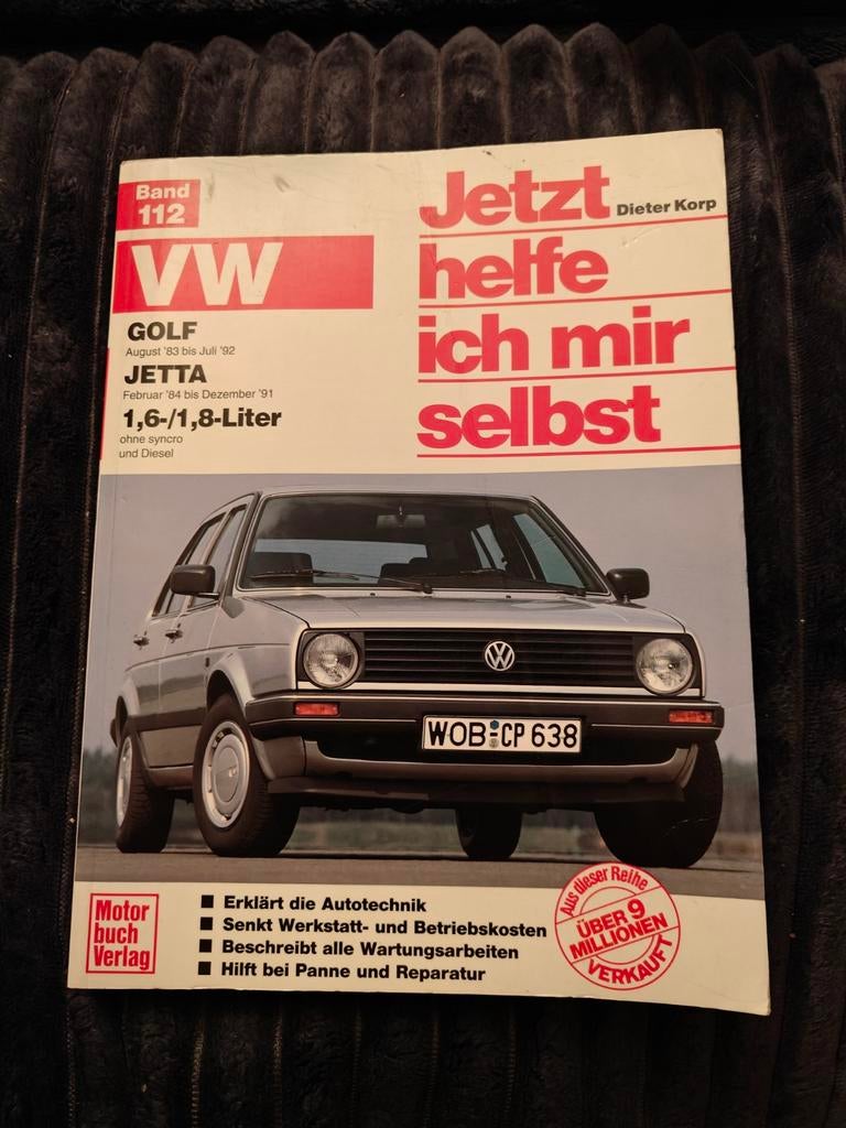 Volkswagen Golf 2, Jetta 2 1.6L /1.8L garageboek/werkboek, Ophalen of Verzenden