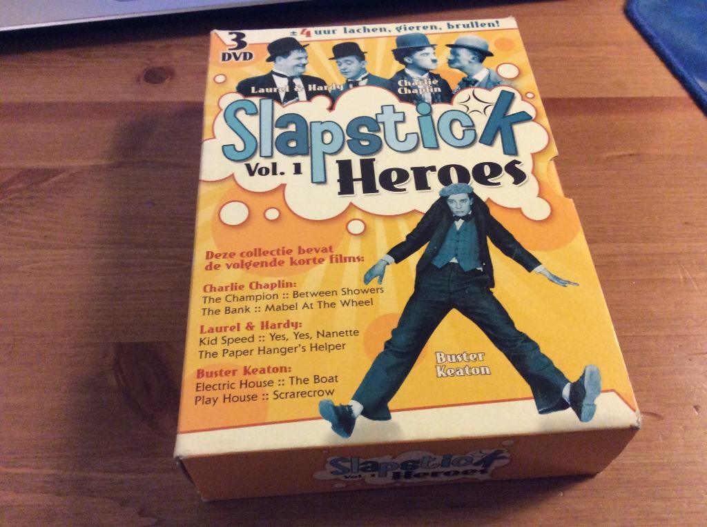Slapstick heroes vol.1. drie-dvd box, Cd's en Dvd's, Dvd's | Tv en Series, Gebruikt, Alle leeftijden, Boxset, Ophalen of Verzenden