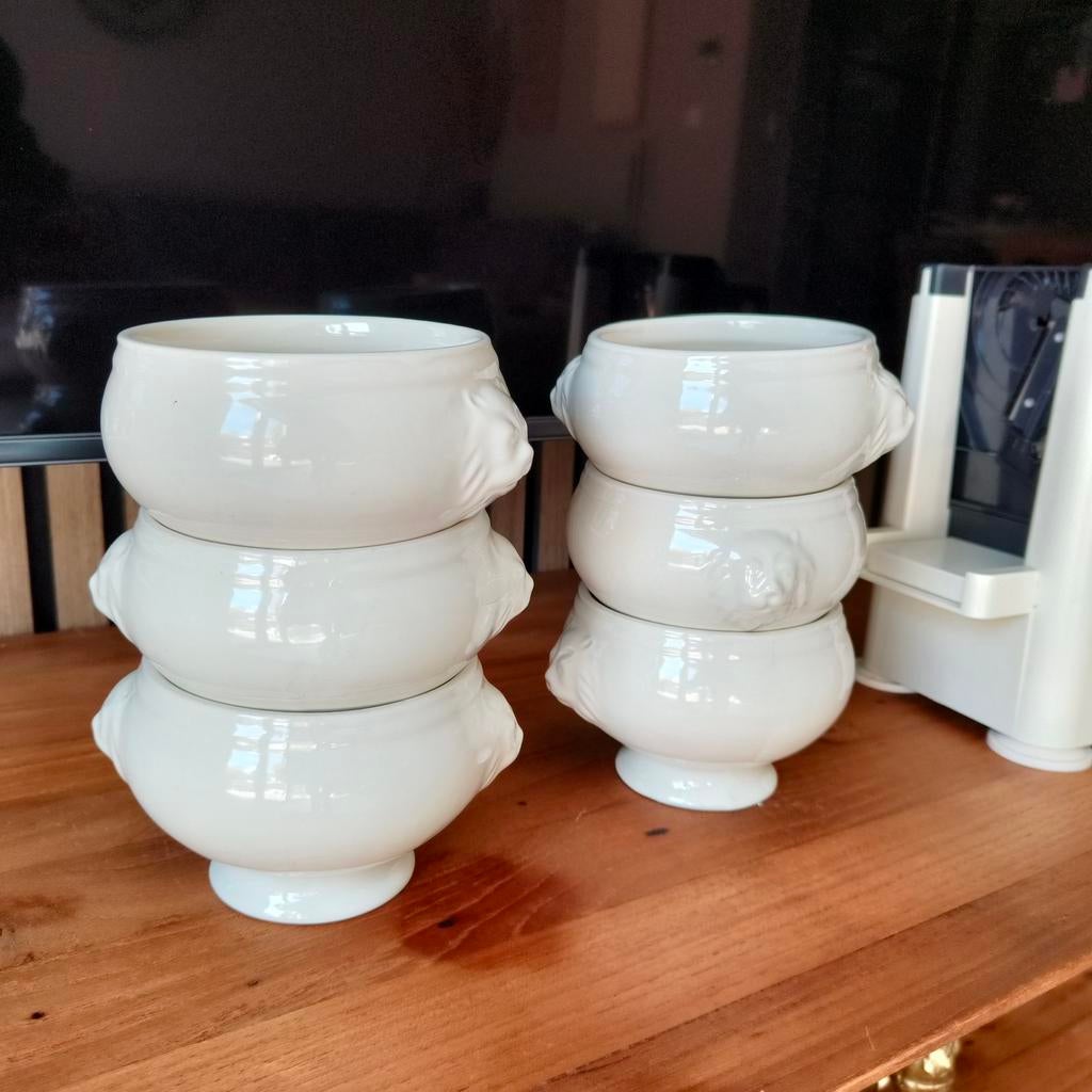 6 horeca soepkommen, Huis en Inrichting, Keuken | Servies, Ophalen of Verzenden, Zo goed als nieuw, Kom(men), Overige stijlen