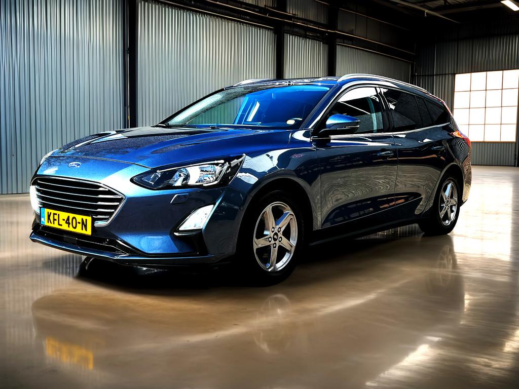 Ford Focus Wagon 1.0 EcoBoost Vignale carplay_Camera_trekh_4, 125 pk, Gebruikt, Euro 6, Blauw