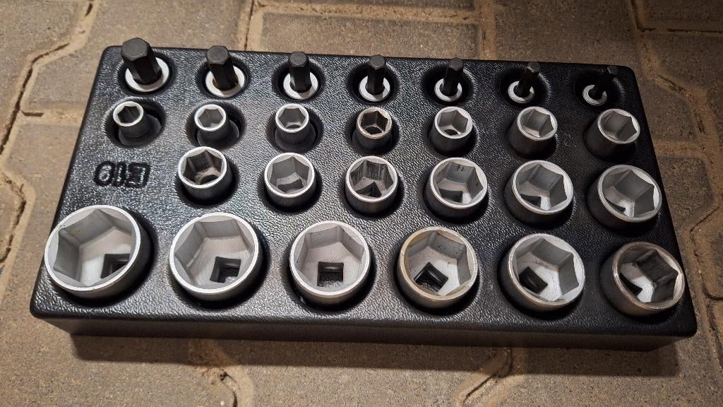 GEDORE 1500 ES-19 set dopsleutels 1/2 (26 st.) - 6626580, Auto diversen, ., Nieuw, Ophalen of Verzenden, .