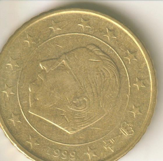 50 cent 1999 belgie, Postzegels en Munten, Verzenden, België, 50 cent