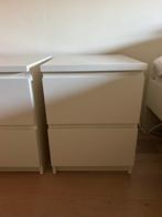 Ikea nachtkastjes wit, Huis en Inrichting, Ophalen, Overige materialen, Gebruikt, Minder dan 45 cm