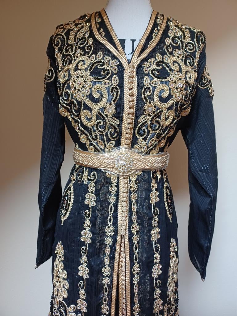 Te koop marokkaanse jurk takchita takshita tekchita, Kleding | Dames, Ophalen of Verzenden, Zo goed als nieuw, Zwart, Overige typen