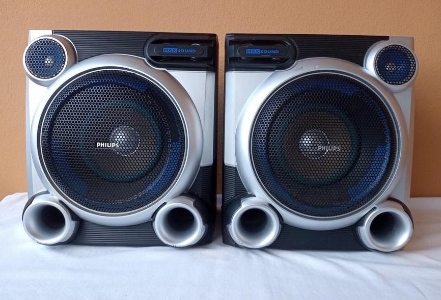 Philips FWM377 Speaker set Boxen 6 Ohm, Ophalen of Verzenden, Minder dan 60 watt, Front, Rear of Stereo speakers, Philips