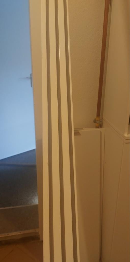 Rail voor paneel gordijnen. Kleur wit, Huis en Inrichting, Ophalen of Verzenden, Zo goed als nieuw, 200 cm of meer, 200 cm of meer